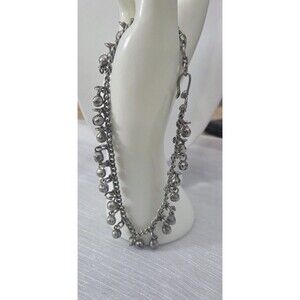 Vintage Silver Tone Ethnic Belly Indian Dancing Jingle Balls Anklet Bracelet